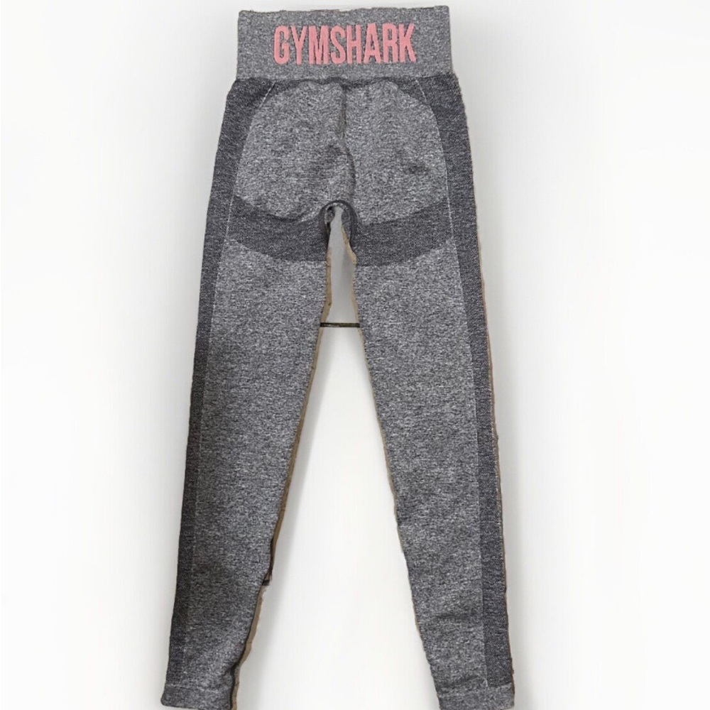 Gymshark Vital Seamless 2.0 Leggings Pink And Gray Marled Womens Size Small